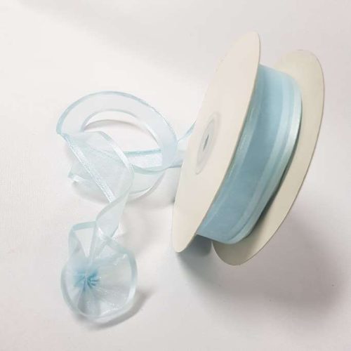 Sheer Pull Bow Ribbon 22mm Baby Blue