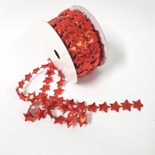 Star Ribbon Garland Red