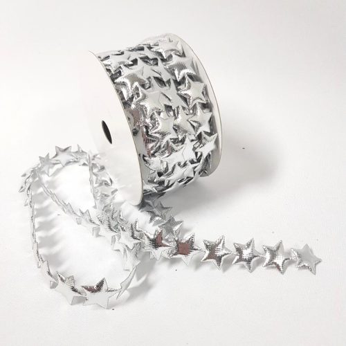 Star Ribbon Garland Silver