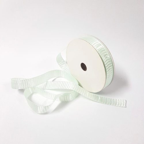 Striped Ribbed Ribbon 15mm Baby Blue