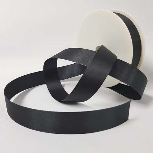 Taffeta Ribbon 25mm Black