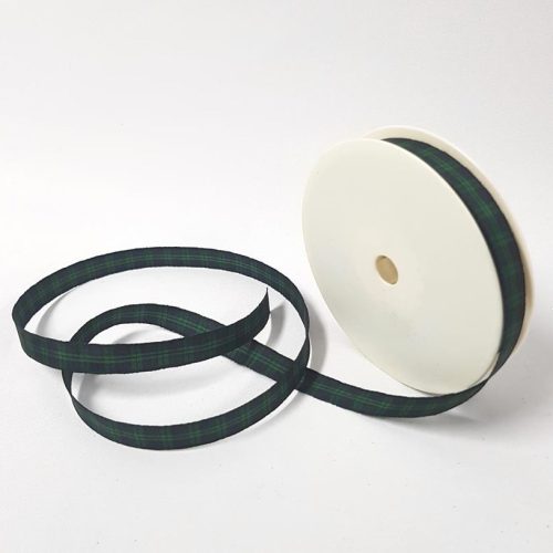 Tartan Ribbon 12mm Green