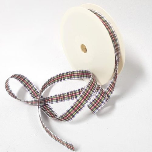 Tartan Ribbon 12mm Red