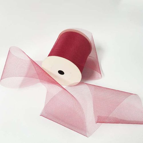 Tulle Roll 100mm Burgundy