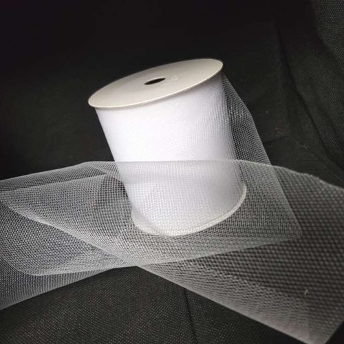 Tulle Roll 100mm White
