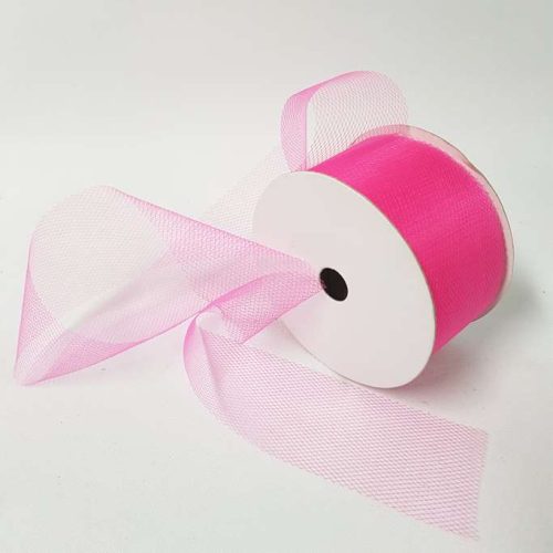 Tulle Roll 50mm Hot Pink
