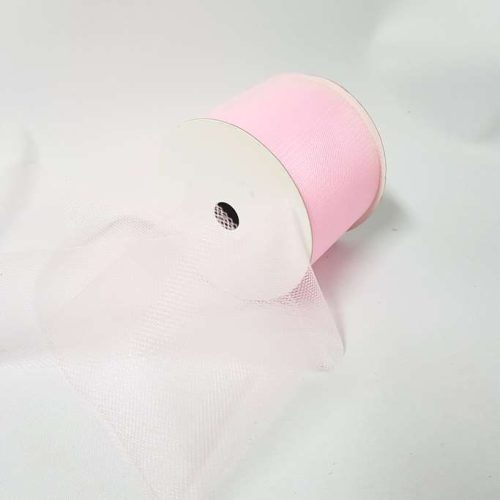 Tulle Roll 75mm Baby Pink