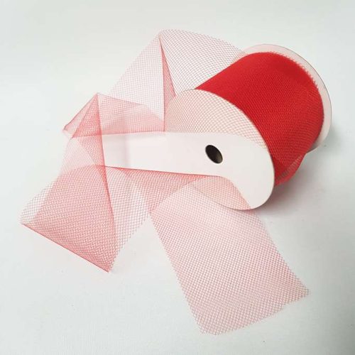 Tulle Roll 75mm Red