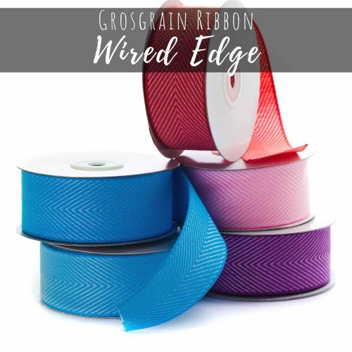 Wired Edge Grosgrain Ribbon