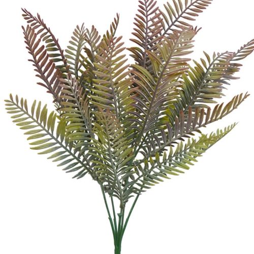 Artificial Fern Bush Pink 37cm