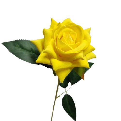 Artificial Rose Venus Yellow 49cm