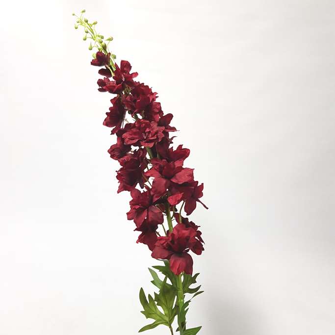 Artificial Delphinium Aurora Burgundy 120cm - Image 2