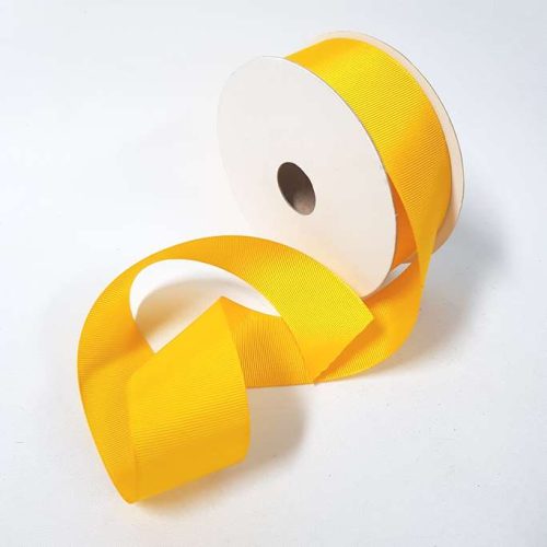 Grosgrain Ribbon 38mm Yellow