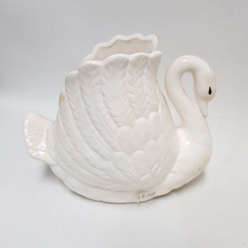 Porcelain Swan Planter 14cm x 19cm