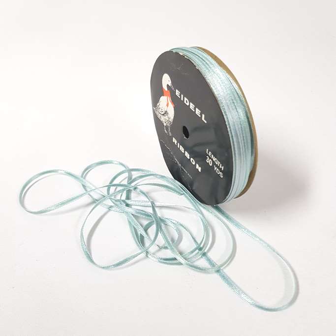 Satin Double sided 3mm Dusty Blue