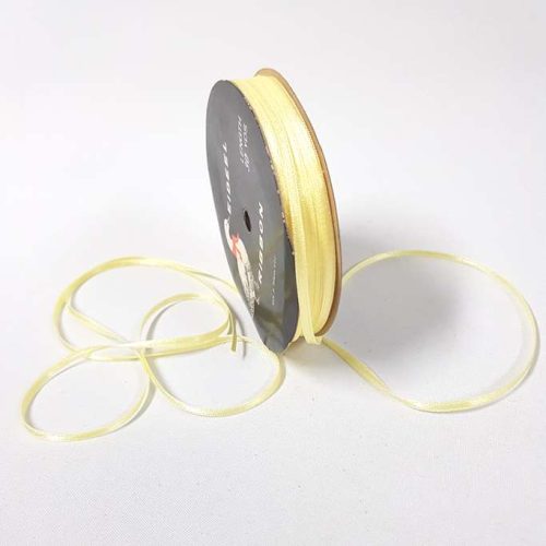 Satin Double sided 3mm Yellow