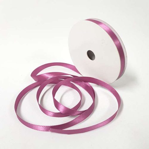 Satin Ribbon Single sided 10mm Grape
