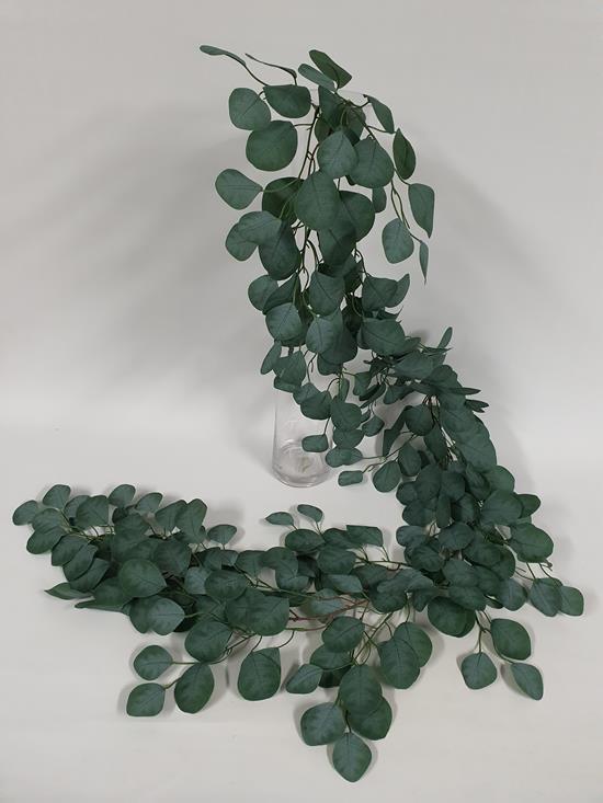 Artificial Eucalyptus Silver Dollar Garland 186cm