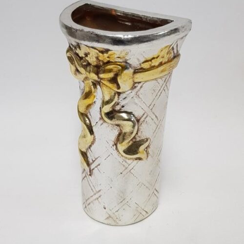 Old-World Hanging Wall vase with Bow