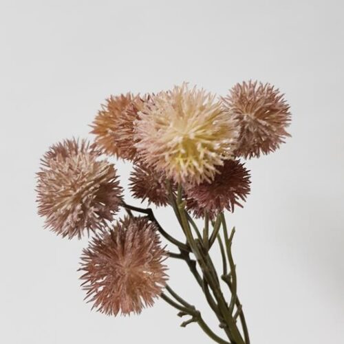 Artificial Globe Thistle Dusty Pink 30cm