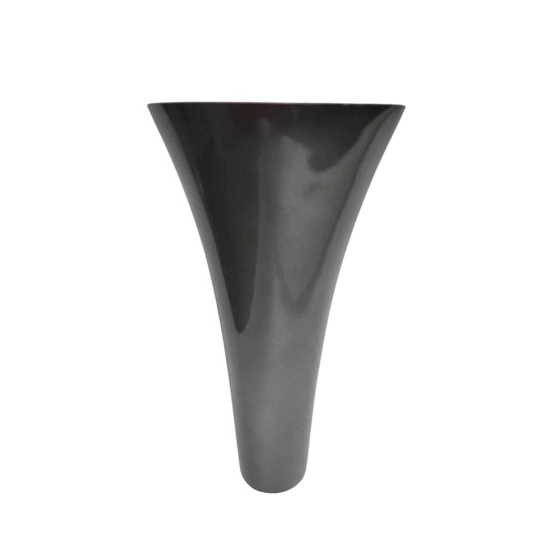 DIY Ready Made ceramic Vase Round Grey - Image 2