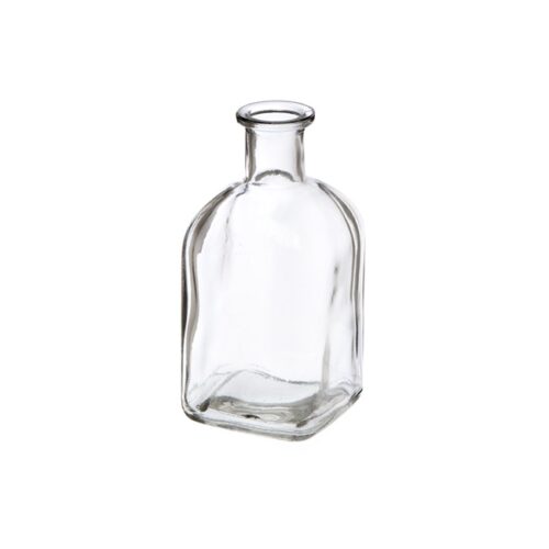 Mini Glass Vintage Bottle Vase 13.5cm