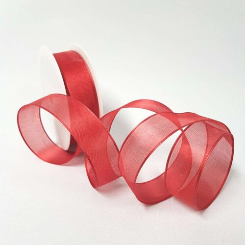 Para Silk Ribbon 25mm Red