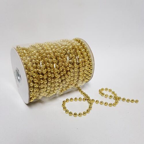 Bead Garland Roll 6mm Gold