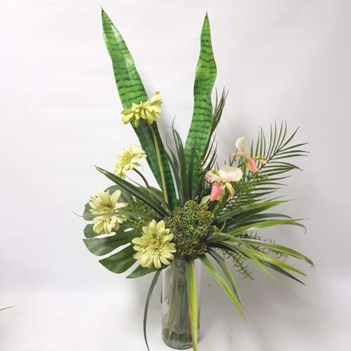 Artificial Floral Arrangement "Juliet" - Green
