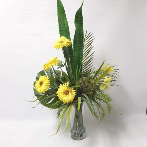 Artificial Floral Arrangement "Juliet" - Yellow