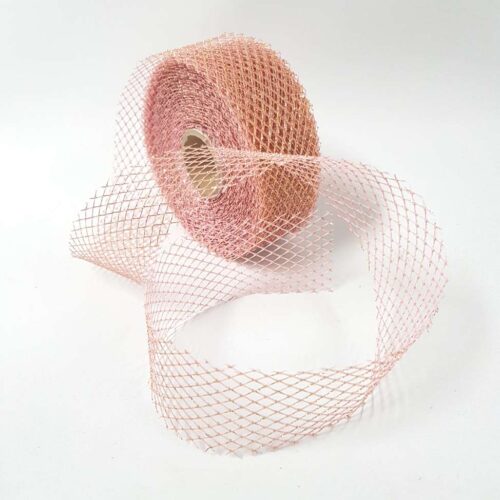 Glitter Mesh 50mm Pink Gold