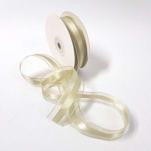 Satin Centred Ribbon 22mm Sage Green