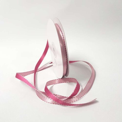 Satin Stitch Ribbon 10mm Old Pink/Rose
