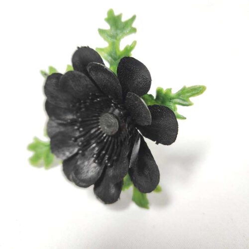 Black Daisy Flower Pick 7cm