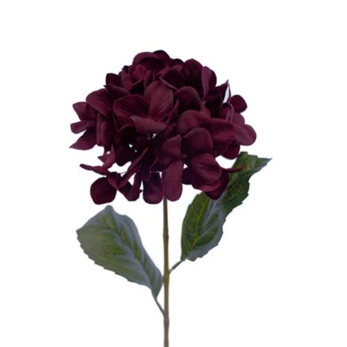 Artificial Hydrangea Adele Burgundy 71cm