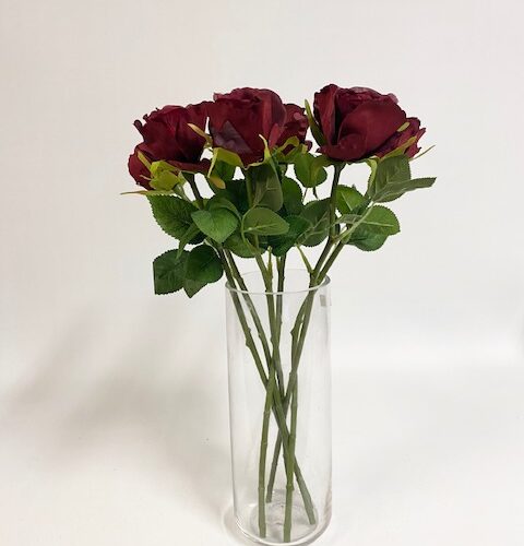 Artificial Rose Bonnie Burgundy