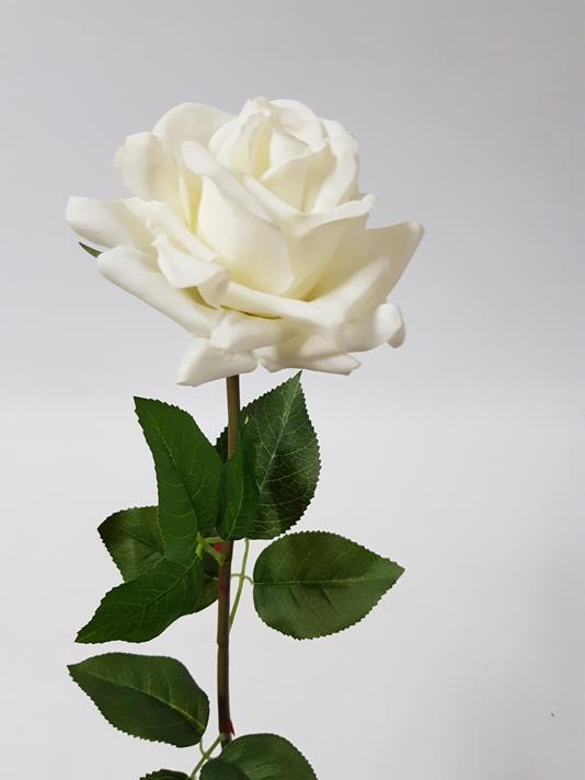Artificial Rose Anna White 75cm