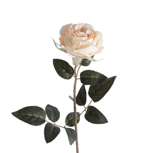 Artificial Desdemona Rose Peach 62cm