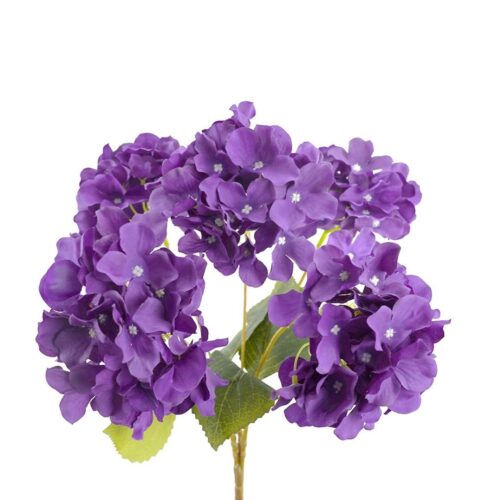 Artificial Hydrangea Bunch Purple 45cm