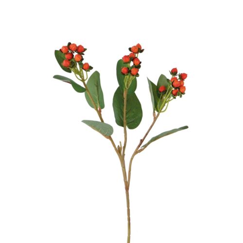 Artificial Hypericum Berry Red 70cm