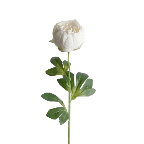 Artificial Peony Claire Ivory 62cm