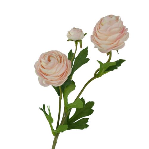 Artificial Ranunculus Stem Pale Pink 42cm