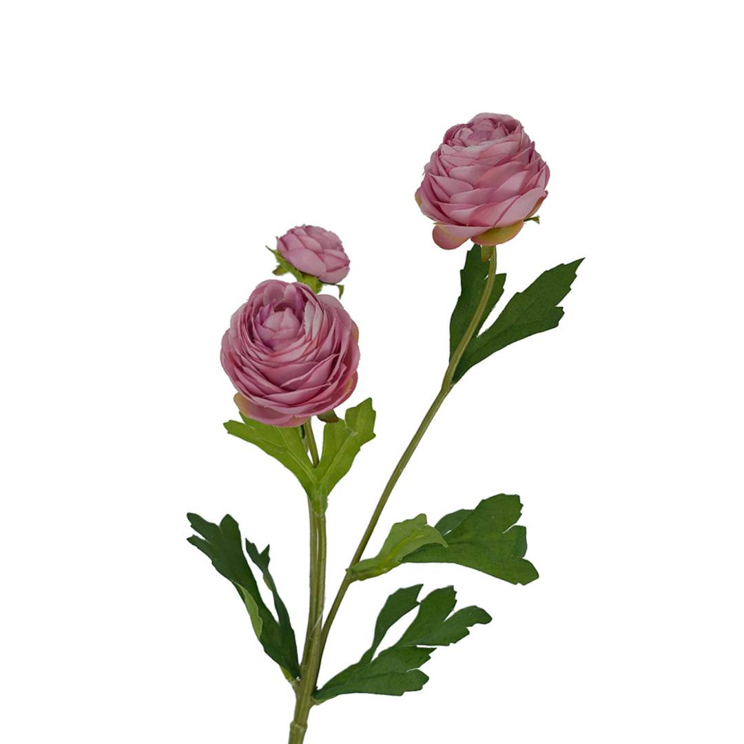 Artificial Ranunculus Stem Pink 42cm - Desflora