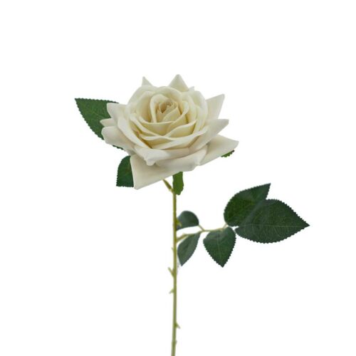 Artificial Rose Priscilla Ivory 62cm