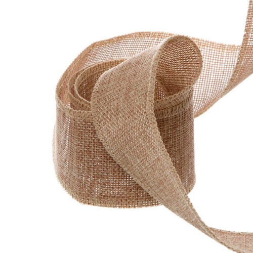 Jute Ribbon Sewn Edge (50mmx10m)