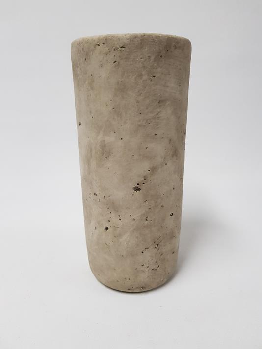 Earthy Cement Vase 25cm - Image 2