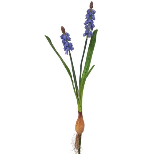 Artificial Mini Grape Hyacinth Blue 35cm