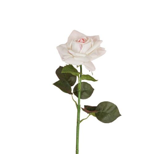 Artificial Rose Demi Cream Pink 67cm