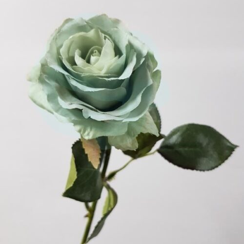 Artificial Rose Nicole Dusty Blue 38cm