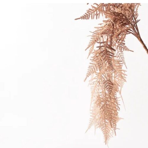 Coffee Hanging Fern Foliage 79cm